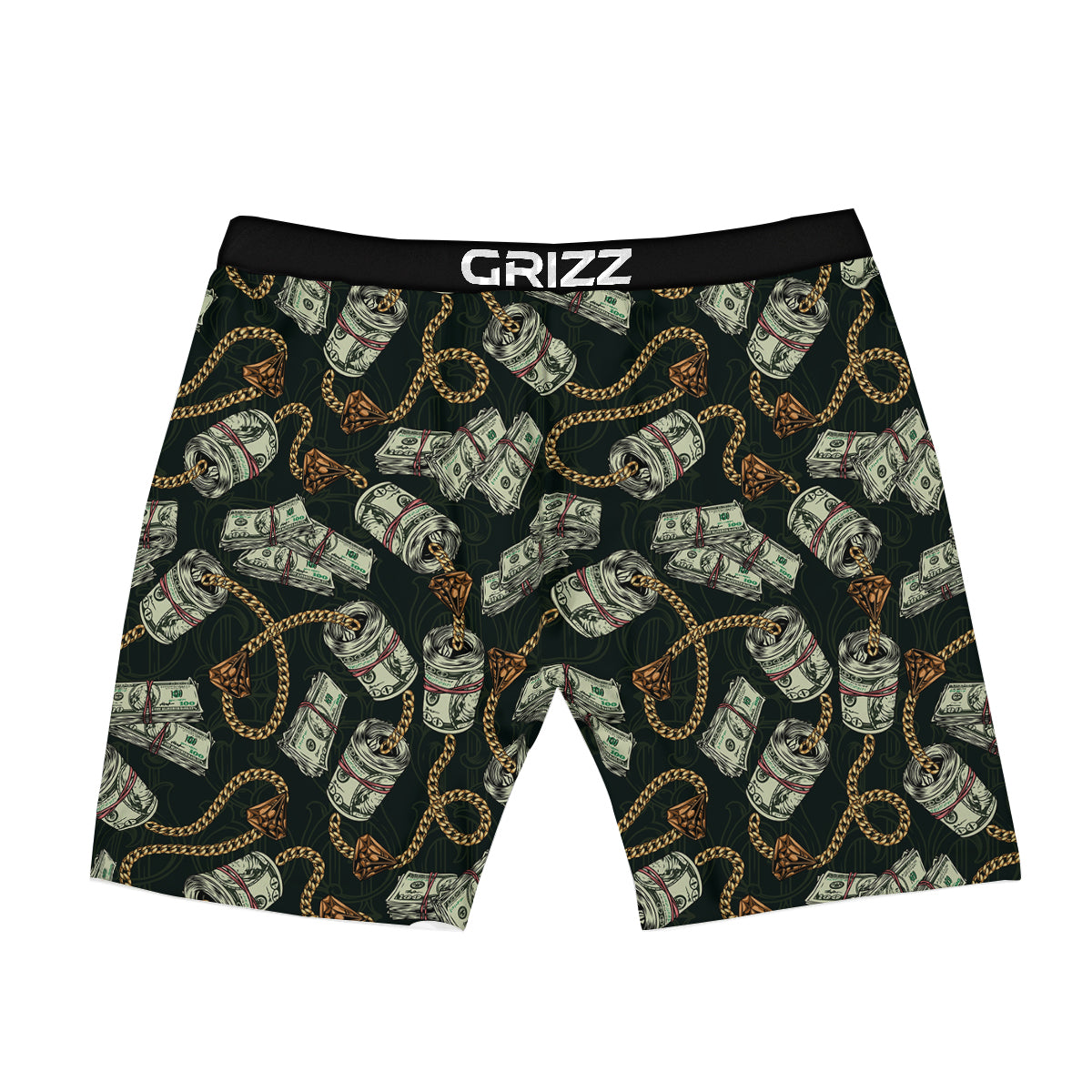 US Dollar Print Pattern Boxer Briefs-grizzshop