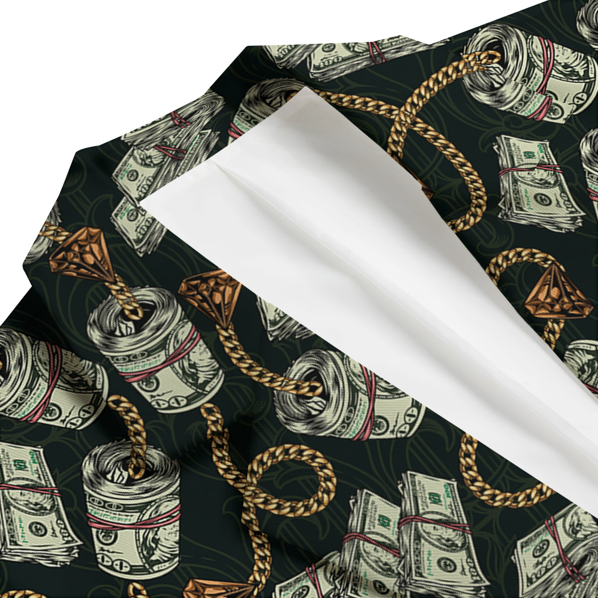 US Dollar Print Pattern Men's Blazer-grizzshop