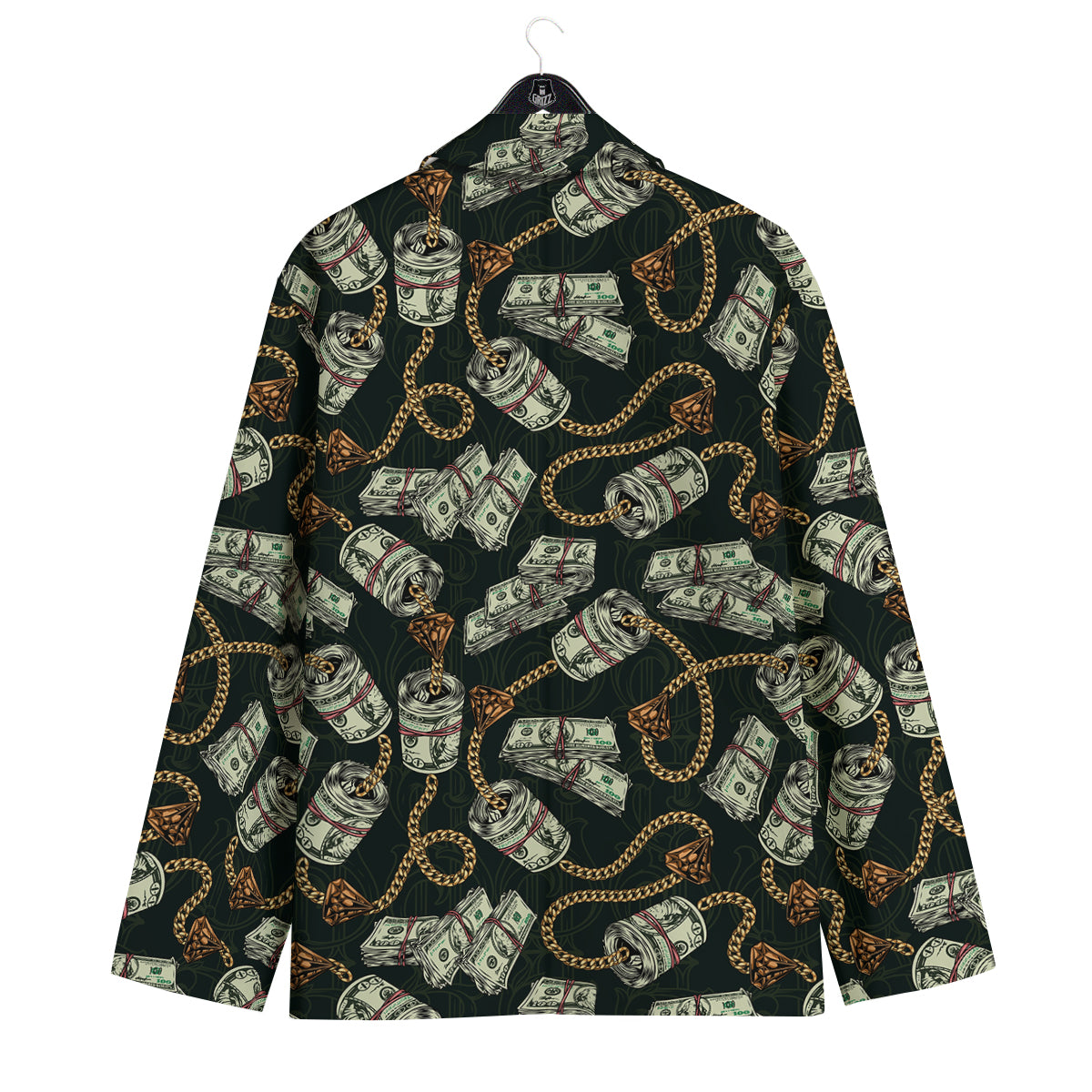US Dollar Print Pattern Men's Sport Coat-grizzshop
