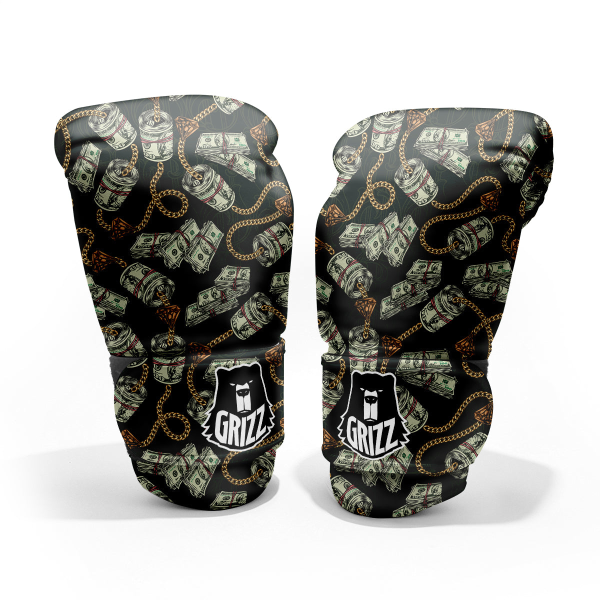 US Dollar Print Pattern Pro Boxing Glove