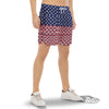 USA Blue And White Star Print Pattern Men's Gym Shorts-grizzshop