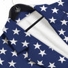 USA Blue And White Star Print Pattern Men's Sport Coat-grizzshop