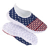 USA Blue And White Star Print Pattern Nurse Shoes-grizzshop