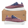 USA Blue And White Star Print Pattern Platform Shoes-grizzshop