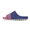 USA Blue And White Star Print Pattern Sandals-grizzshop