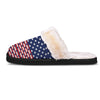 USA Blue And White Star Print Pattern Slippers-grizzshop