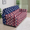 USA Blue And White Star Print Pattern Sofa Cover-grizzshop