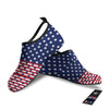 USA Blue And White Star Print Pattern Water Shoes-grizzshop