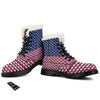 USA Blue And White Star Print Pattern Winter Boots-grizzshop