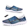 USA Denim Patchwork 4th of July Print Nurse Shoes-grizzshop