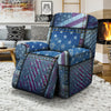 USA Denim Patchwork 4th of July Print Recliner Slipcover-grizzshop