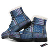 USA Denim Patchwork 4th of July Print Winter Boots-grizzshop