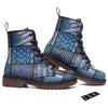 USA Denim Patchwork 4th of July Print Work Boots-grizzshop