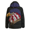 USA Eagle Patriotic Print Down Jacket-grizzshop