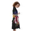 USA Eagle Patriotic Print Kimono-grizzshop