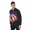 USA Eagle Patriotic Print Men's Long Sleeve Shirts-grizzshop