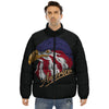 USA Eagle Patriotic Print Puffer Jacket-grizzshop