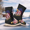 USA Eagle Patriotic Print Snow Boots-grizzshop