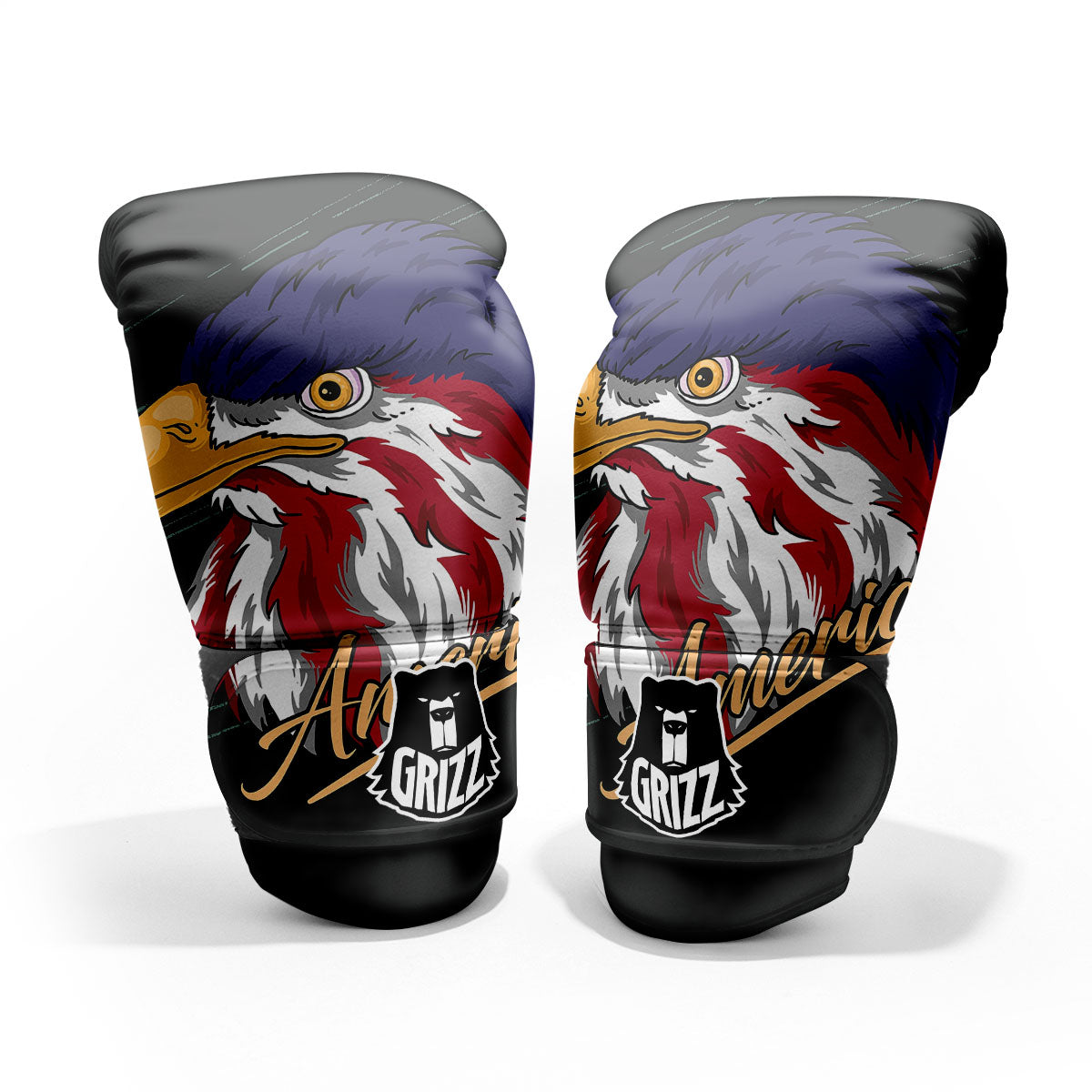 USA Eagle Patriotic Print Pro Boxing Glove