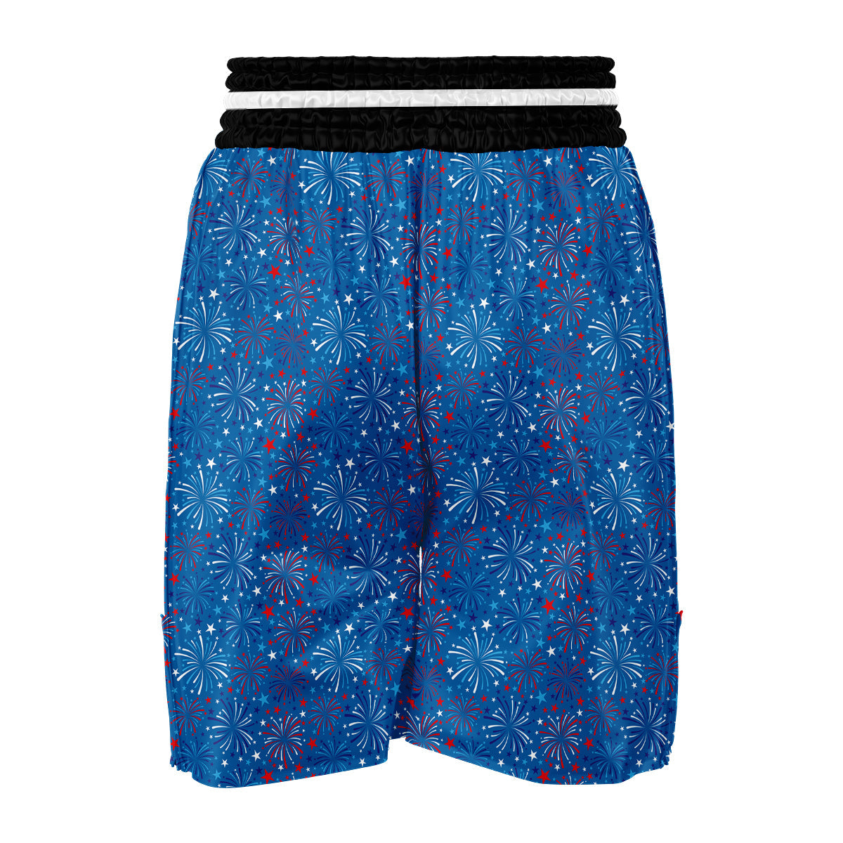 USA Firework Print Pattern Boxing Shorts-grizzshop