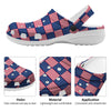 USA Flag 4th of July Print Pattern Clog-grizzshop