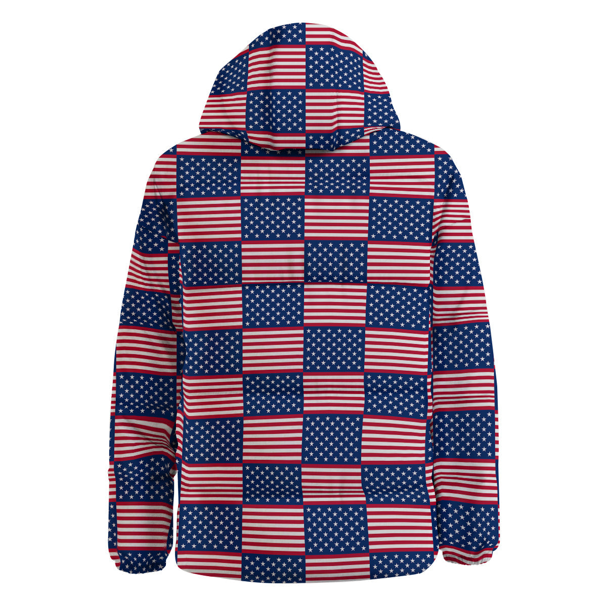 USA Flag 4th of July Print Pattern Down Jacket-grizzshop