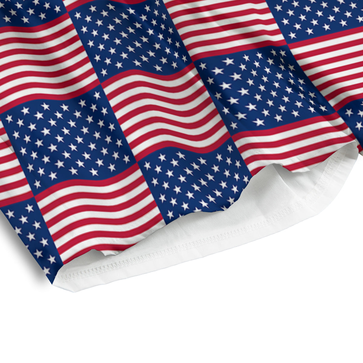 USA Flag 4th of July Print Pattern Men's Athletic Shorts