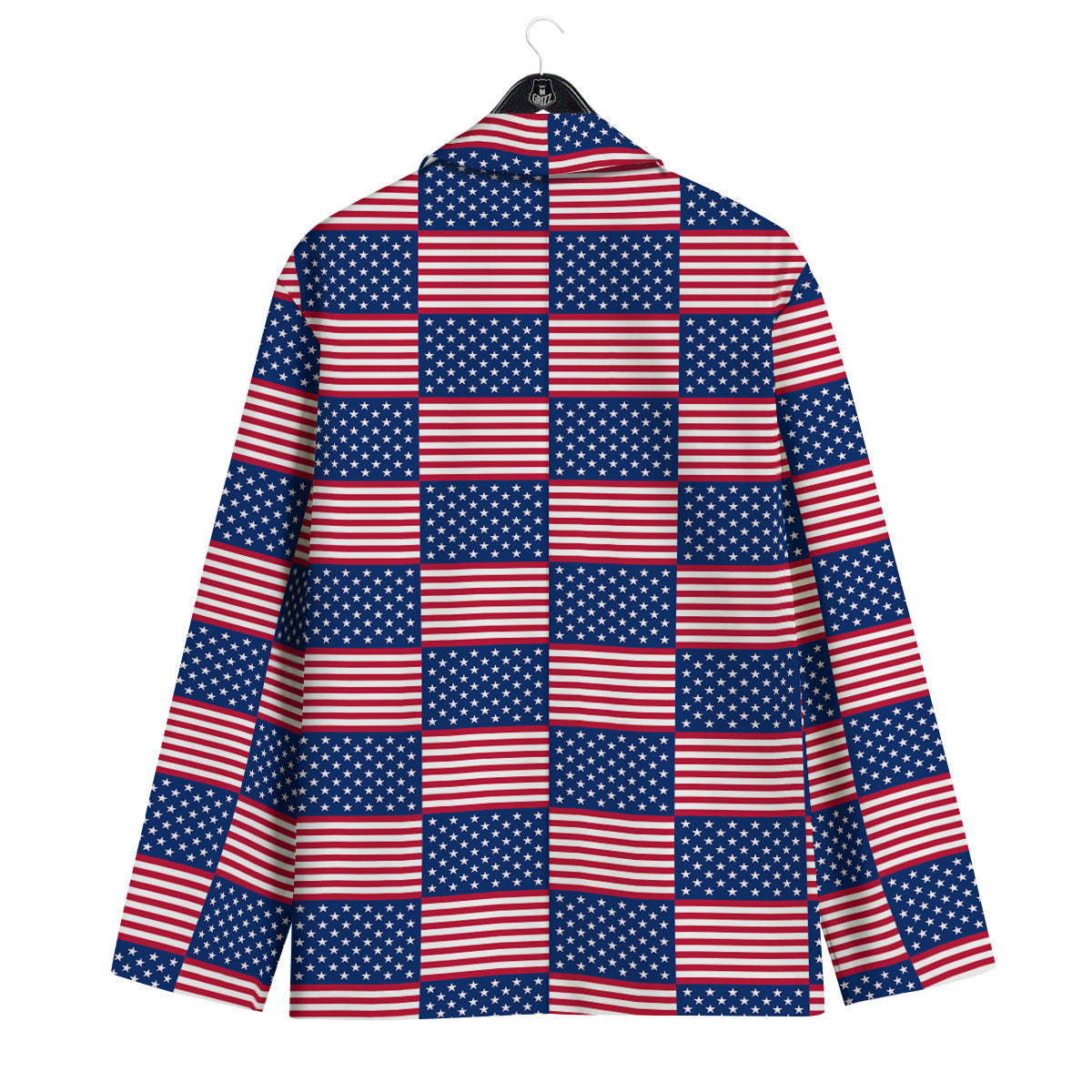 USA Flag 4th of July Print Pattern Men's Sport Coat-grizzshop