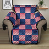 USA Flag 4th of July Print Pattern Recliner Protector-grizzshop