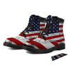 USA Flag Grunge Print Boots-grizzshop