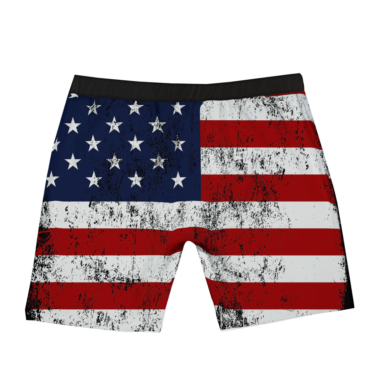 USA Flag Grunge Print Boxer Briefs-grizzshop