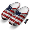 USA Flag Grunge Print Clog-grizzshop