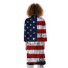 USA Flag Grunge Print Kimono-grizzshop