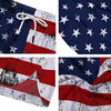 USA Flag Grunge Print Men's Running Shorts-grizzshop