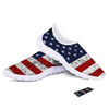 USA Flag Grunge Print Nurse Shoes-grizzshop