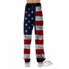 USA Flag Grunge Print Pajama Pants-grizzshop