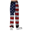 USA Flag Grunge Print Pajama Pants-grizzshop