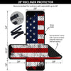 USA Flag Grunge Print Recliner Protector-grizzshop