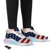 USA Flag Grunge Print Running Sneakers-grizzshop