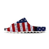 USA Flag Grunge Print Sandals-grizzshop