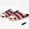 USA Flag Grunge Print Sandals-grizzshop