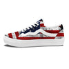 USA Flag Grunge Print Skate Shoes-grizzshop