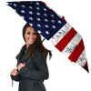 USA Flag Grunge Print Umbrella-grizzshop