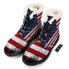 USA Flag Grunge Print Winter Boots-grizzshop