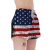 USA Flag Grunge Print Women's Shorts-grizzshop