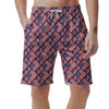 USA Flag Independence Day Print Pattern Men's Shorts-grizzshop