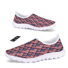 USA Flag Independence Day Print Pattern Nurse Shoes-grizzshop