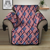 USA Flag Independence Day Print Pattern Recliner Protector-grizzshop