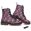 USA Flag Independence Day Print Pattern Work Boots-grizzshop