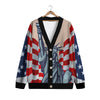 USA Flag Statue of Liberty Print Cardigan-grizzshop